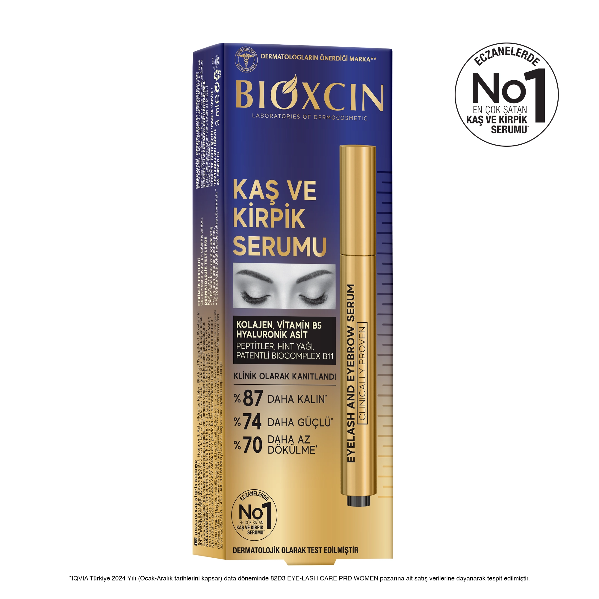Bioxcin Serum për Vetulla & Qerpikë
